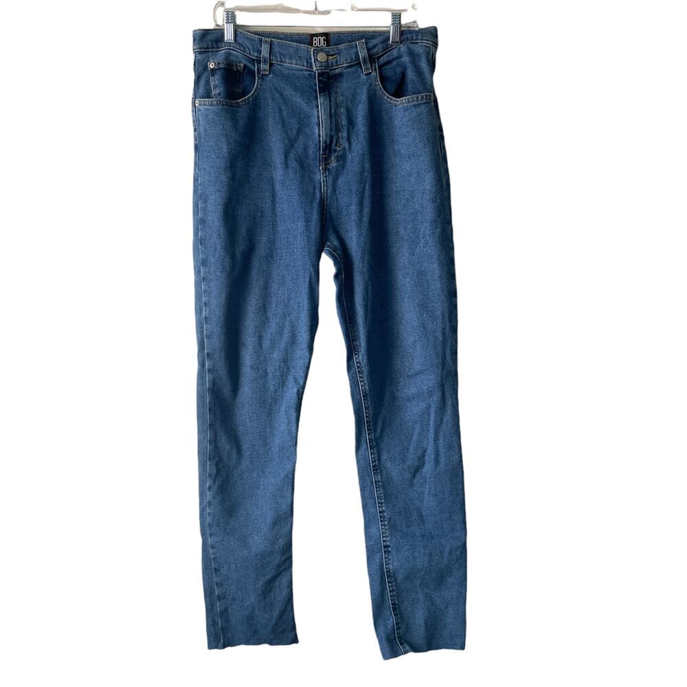 BDG Urban Outfitters 5 Pockets Girl Friend High Rise Raw Hem Denim Jeans - Sz 32